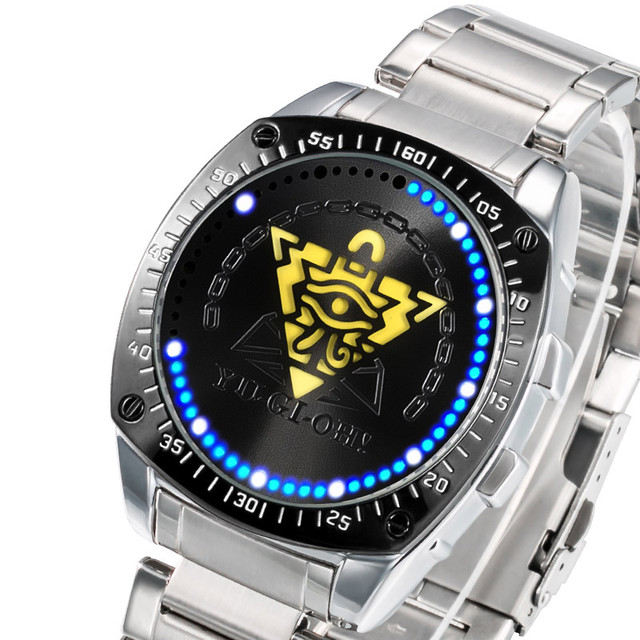 Yu-gi-oh Led Relógio De Pulso À Prova Dwaterproof Água Tela